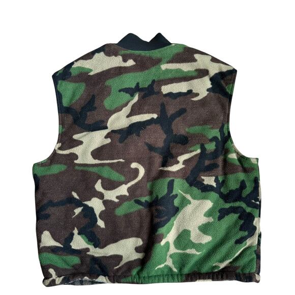 Vintage 90s Cabela's Trebark Reversible Camo Vest Mens XL - Picture 3 of 4